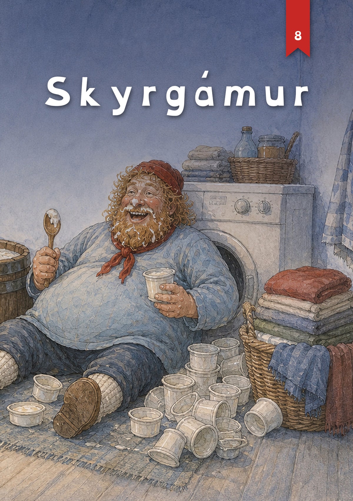 Skyrgámur, jólabók með nafni barnsins, forsíða