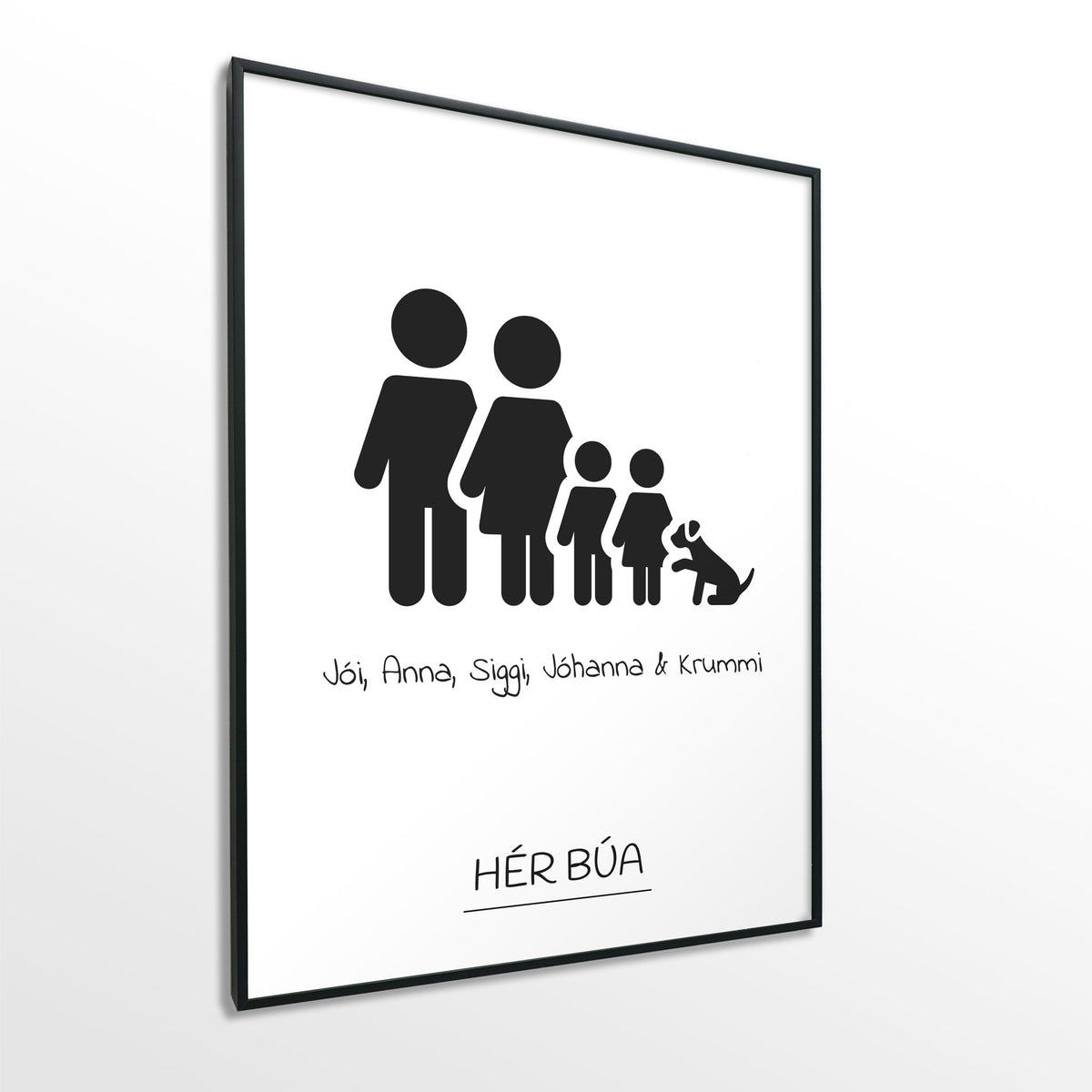 Veggspjald nr. 120 - Fallegt plakat fyrir heimilið. Þitt persónulega atburðaplakat.