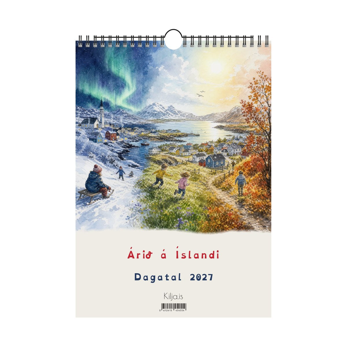 Árið á Íslandi, dagatal 2027: forsíða