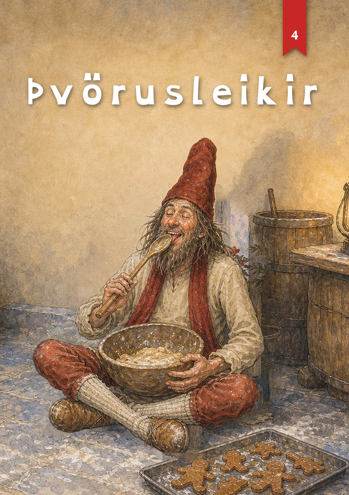 Þvörusleikir, jólabók með nafni barnsins, forsíða