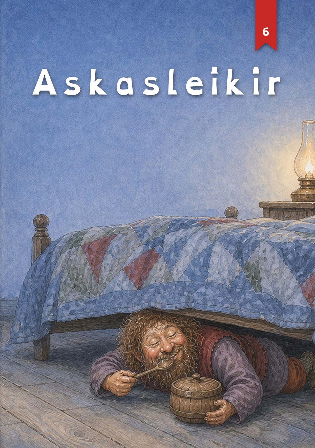 Askasleikir, jólabók með nafni barnsins, forsíða