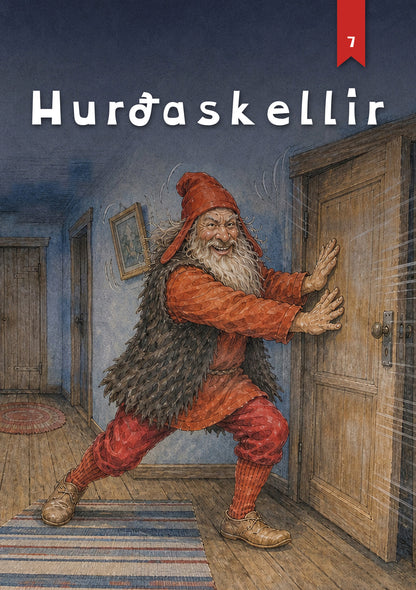 Hurðaskellir, jólabók með nafni barnsins, forsíða