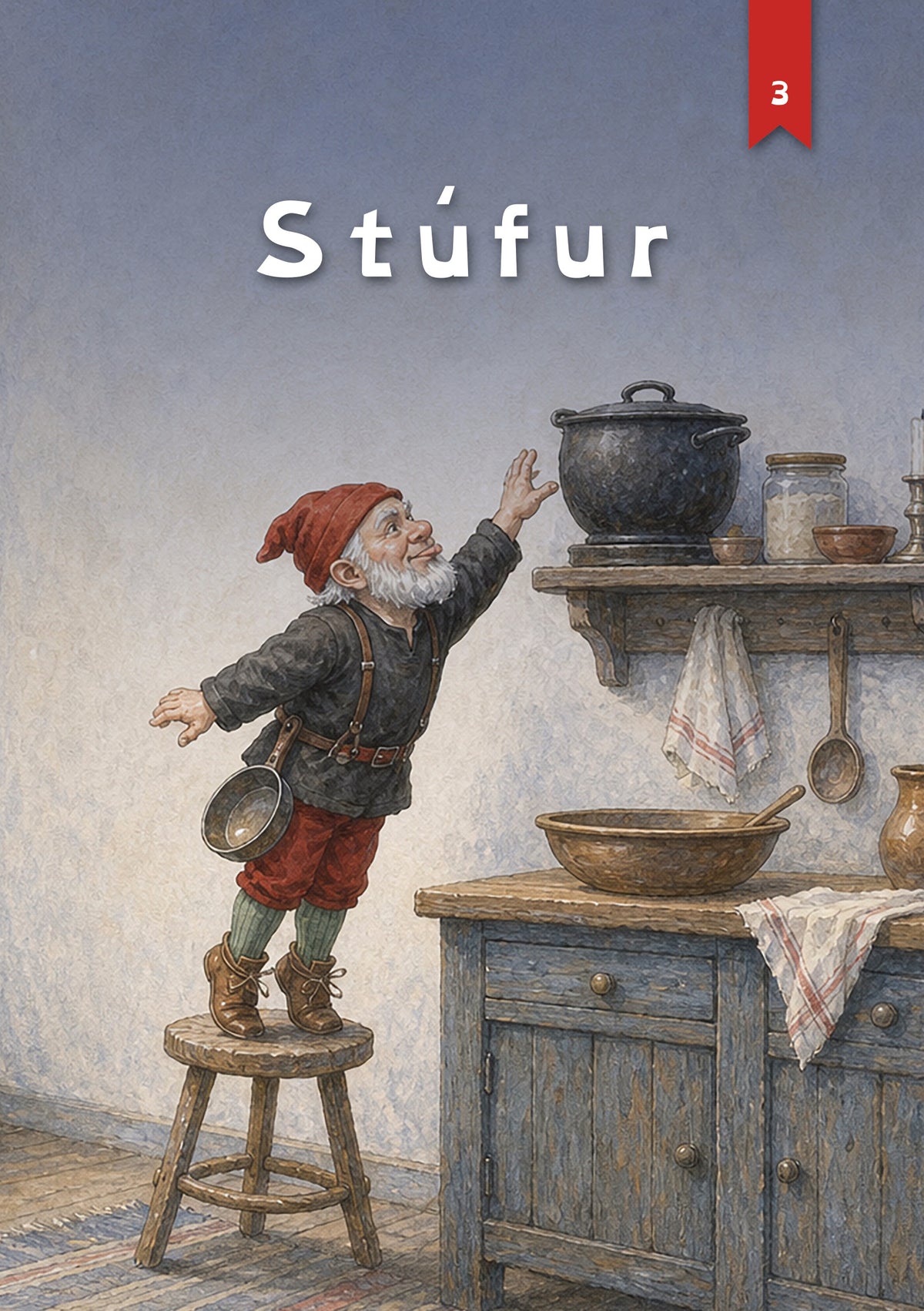 Stúfur, jólabók með nafni barnsins, forsíða