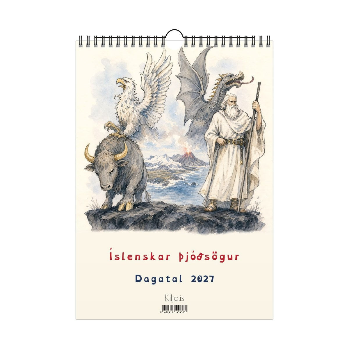 Íslenskar þjóðsögur, dagatal 2027: forsíða