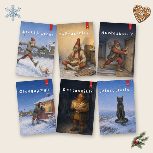 Jólasveinakort, jólakort með myndum af jólasveinunum