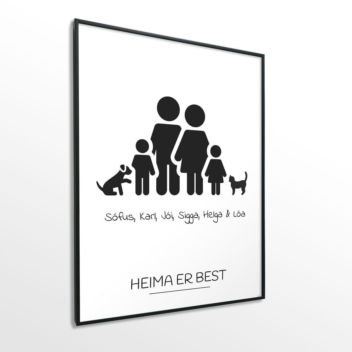 Veggspjald nr. 101 - Fallegt plakat fyrir heimilið. Þitt persónulega atburðaplakat.