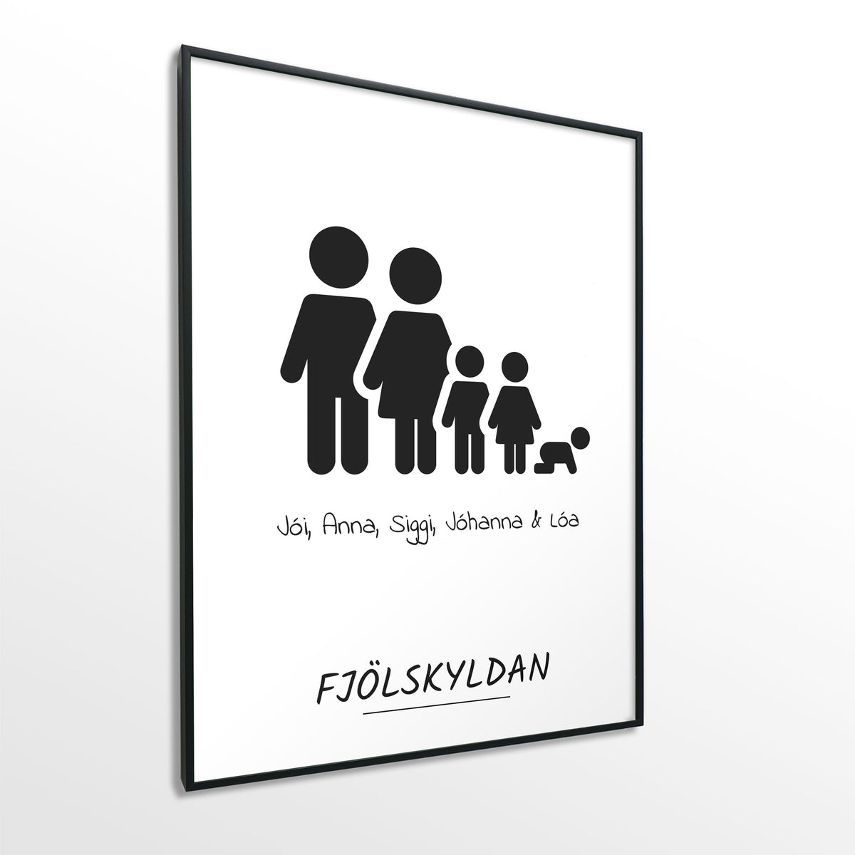 Veggspjald nr. 102 - Fallegt plakat fyrir heimilið. Þitt persónulega atburðaplakat.