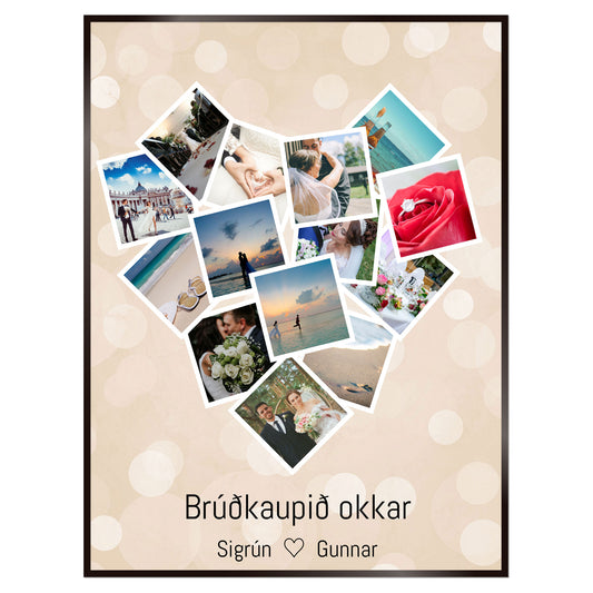 Plakat nr. 110 - Atburðaplakat sem þú getur búið til. Persónulegt listaverk sem er framleitt á Íslandi.