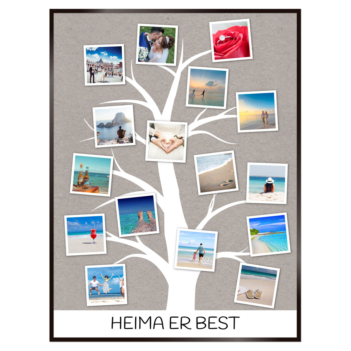 Plakat nr. 111 - Atburðaplakat sem þú getur búið til. Persónulegt listaverk sem er framleitt á Íslandi.