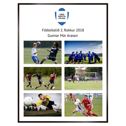 Plakat nr. 101 - Íþróttaplakat sem þú getur búið til. Persónulegt listaverk sem er framleitt á Íslandi.