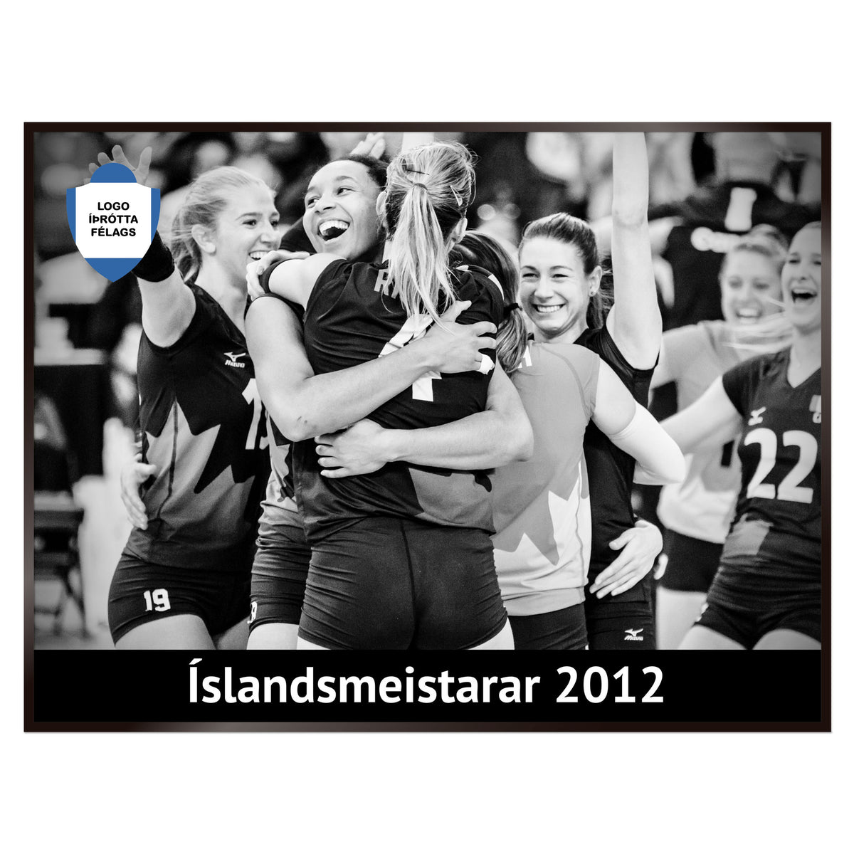 Plakat nr. 106 - Íþróttaplakat sem þú getur búið til. Persónulegt listaverk sem er framleitt á Íslandi.