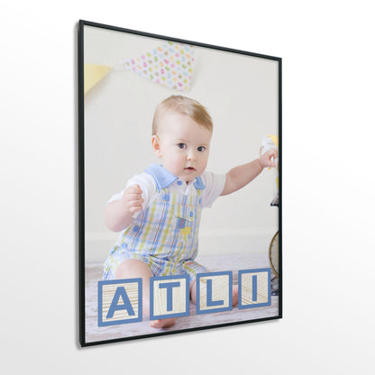 Veggspjald nr. 103 - Fallegt plakat fyrir heimilið. Þitt persónulega nafnaplakat.