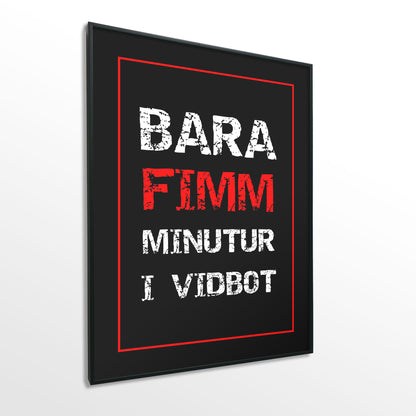 Veggspjald nr. 128 - Fallegt plakat fyrir heimilið. Þín persónulega texta tilvitnun.
